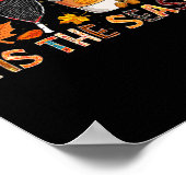 Het seizoen Leopard Pumpkin Racquetbyll Halloween  Poster (Hoek)