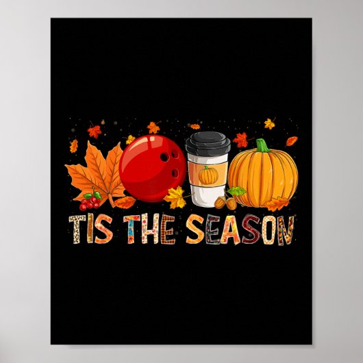 Het Seizoen Luipaard Pompoen Bowling Halloween Her Poster (Voorkant)