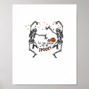 Het Seizoen Om Griezelig Griezelig Halloween En Cr Poster