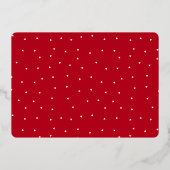 "Het seizoen om vol te zijn" Aangepaste kerstfoto Folie Feestdagenkaart (Achterkant)