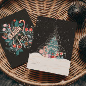 Het seizoen om vrolijk te zijn feestdagenkaart