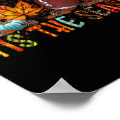 Het seizoen pompoen en specerijen Football Hallowe Poster (Hoek)