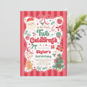 Het Seizoen Twee Vier het Kerstfeest 2de Verjaarda Kaart (Staand voorkant)