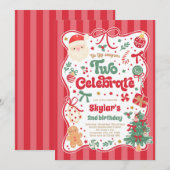 Het Seizoen Twee Vier het Kerstfeest 2de Verjaarda Kaart (Voorkant / Achterkant)