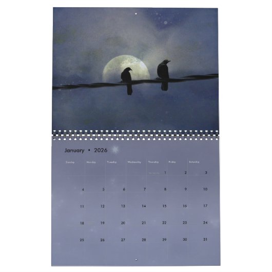 Het seizoen van de kraaien kalender (Jan 2026)
