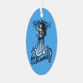 het seizoen van de shimmies - kaart metalen ornament (Voorkant links)