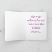 het Seizoen van de Vakantie van Kerstmis van de Feestdagen Kaart (Binnen)