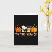 Het seizoen van Leopard Pumpkin Bydminton Hallowee Kaart (Gele Bloem)