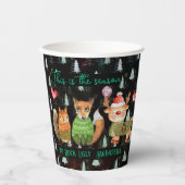 Het seizoen van Rock Ugly Sweaters Papieren Bekers (Voorkant)