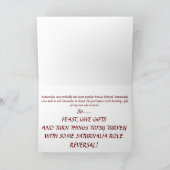 Het Seizoen van Saturnalia Feestdagen Kaart (Binnen)