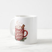 Het Seizoen van Warme Chocolade Kerst Koffiemok (Voorkant links)