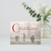 Het seizoen vieren | briefkaart foto's (Staand voorkant)