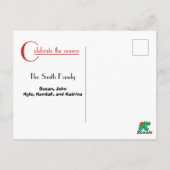 Het seizoen vieren | briefkaart foto's (Achterkant)