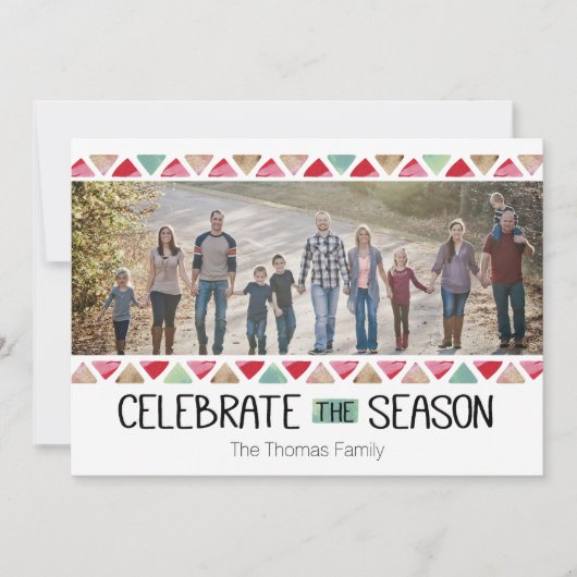 Het seizoen vieren kaart (Voorkant)