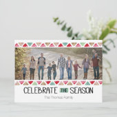 Het seizoen vieren kaart (Staand voorkant)