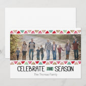 Het seizoen vieren kaart (Voorkant / Achterkant)