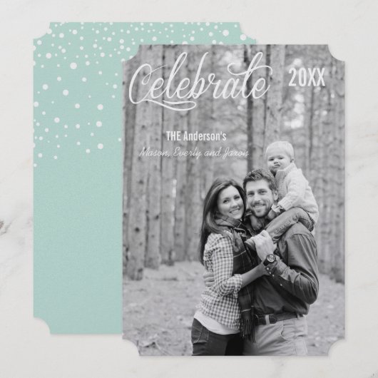 Het seizoen vieren kaart (Voorkant / Achterkant)