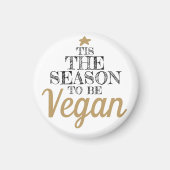 Het seizoen voor de Rendy Kerst van de Vegan Magneet (Voorkant)