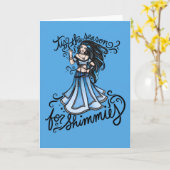 het seizoen voor de shimmies kaart (Gele Bloem)