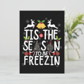 het seizoen voor de vrieszone T-Shirt Kaart (Staand voorkant)