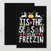 het seizoen voor de vrieszone T-Shirt Kaart (Voorkant / Achterkant)