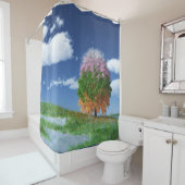 Het Seizoenbaygordijn Douchegordijn (In situ)