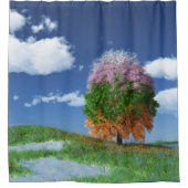 Het Seizoenbaygordijn Douchegordijn (Voorkant)