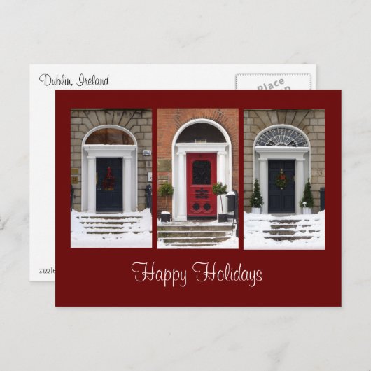 Het seizoengebonden Georgische Briefkaart van (Voorkant / Achterkant)