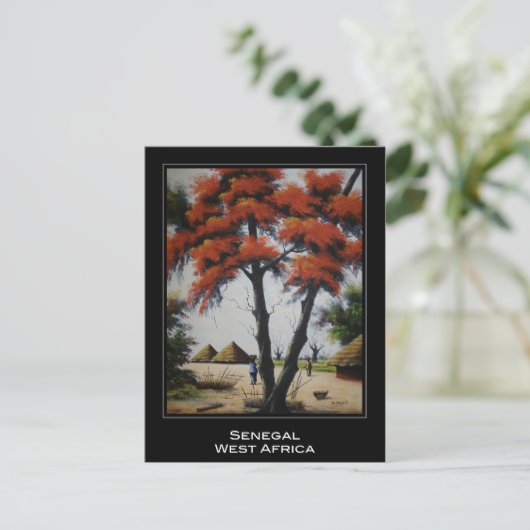 Het Senegalese Briefkaart van de Kunst (Staand voorkant)
