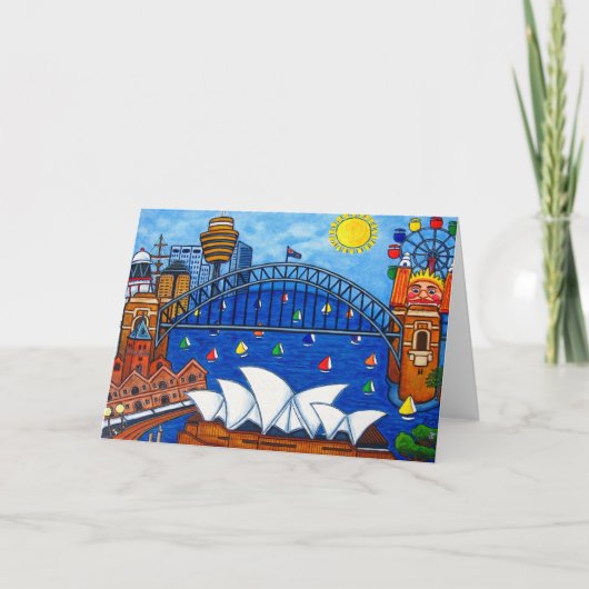 Het sensationele Wenskaart van Sydney Kaart (Voorkant)