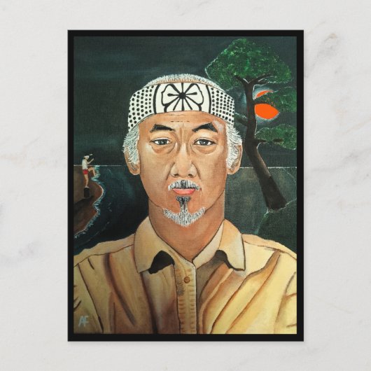 Het Sensei schilderij van Alfred Fox Briefkaart (Voorkant)