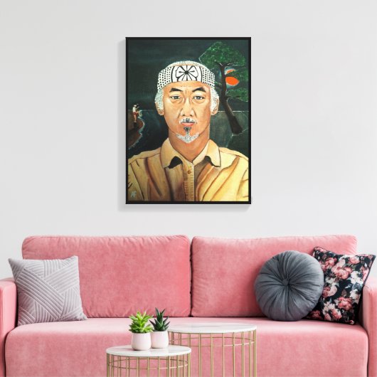 Het Sensei schilderij van Alfred Fox Canvas Afdruk (Insitu (Woonkamer))