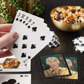 Het Sensei schilderij van Alfred Fox Pokerkaarten