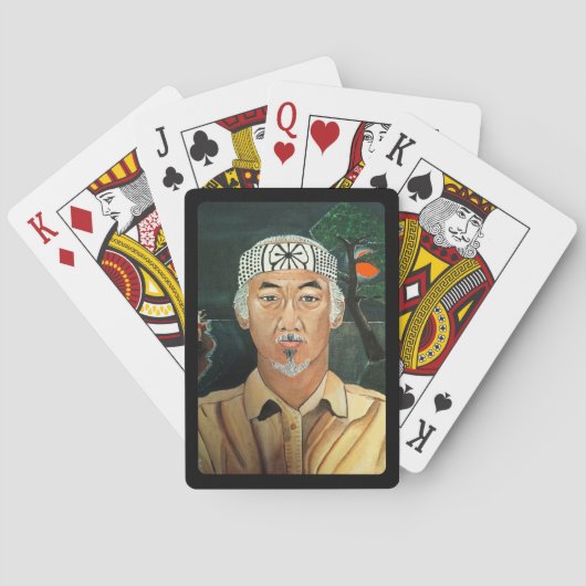 Het Sensei schilderij van Alfred Fox Pokerkaarten (Achterkant)