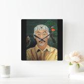 Het Sensei-schilderij van Alfred Fox Vierkante Klok (Huis)