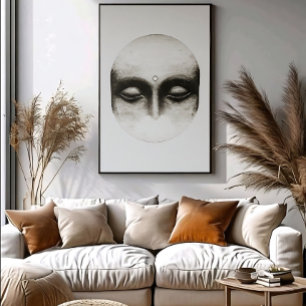 Het serene gezicht poster