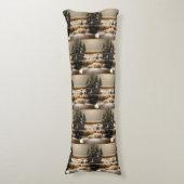 Het serene landschap van de winter lichaamskussen (Voorkant Verticaal)