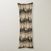 Het serene landschap van de winter lichaamskussen (Achterkant (Verticaal))