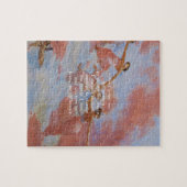 Het sereniteitsgebed met vliegende engelen schilde legpuzzel (Horizontaal)