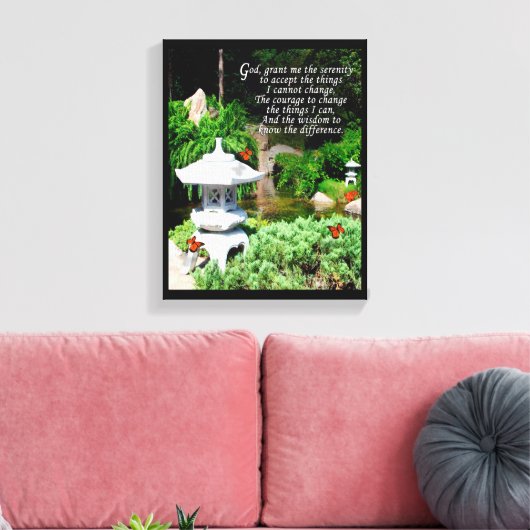 "Het sereniteitsgebed" omwikkeld canvas (Insitu (Woonkamer))