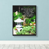 "Het sereniteitsgebed" omwikkeld canvas Afdruk (Insitu (Houten vloer))