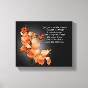 "Het serenity gebed" Canvas Afdruk