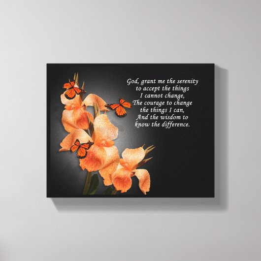 "Het serenity gebed" Canvas Afdruk (Voorkant)