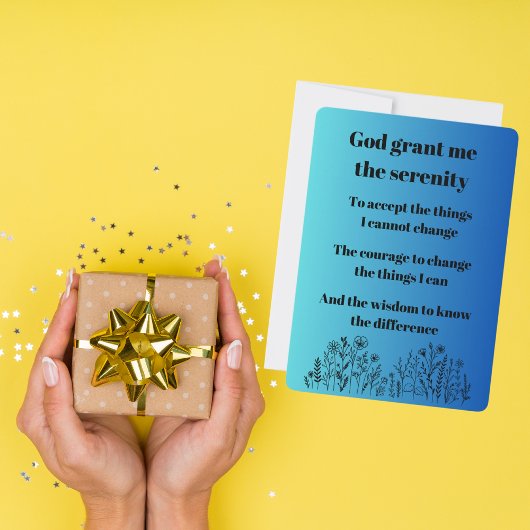 Het Serenity-gebed - Inspirerend Feestdagenkaart