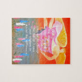 Het Serenity Gebed met Folk Art Angel Painting Legpuzzel (Horizontaal)