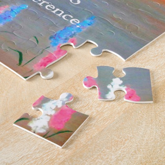 Het Serenity Gebed met Folk Art Angel Painting Legpuzzel (Zijkant)