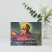 Het Serenity gebed met Jezus Christus schilderen Briefkaart (Staand voorkant)