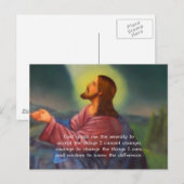 Het Serenity gebed met Jezus Christus schilderen Briefkaart (Voorkant / Achterkant)