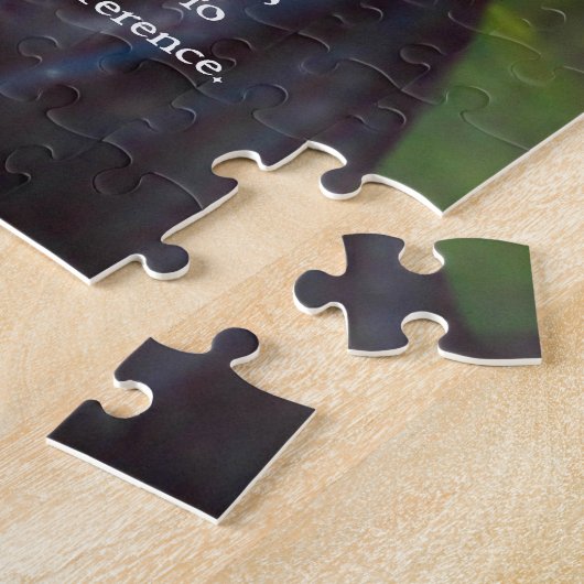 Het Serenity gebed met Jezus Christus schilderen Legpuzzel (Zijkant)