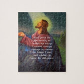 Het Serenity gebed met Jezus Christus schilderen Legpuzzel (Verticaal)